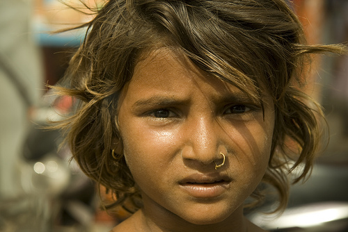 フリー画像|人物写真|子供ポートレイト|少女/女の子|外国の子供|インド人|
