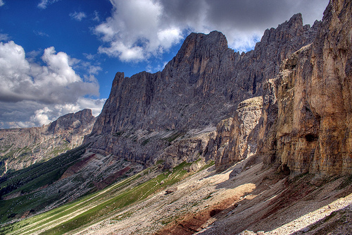 フリー画像|自然風景|山の風景|HDR画像|イタリア風景|ドロミテ|