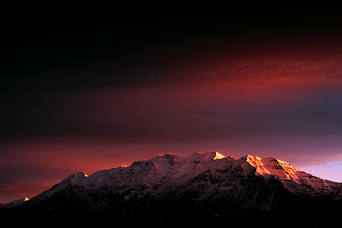 フリー画像|自然風景|山の風景|朝日/朝焼け|ティンパノゴス山|アメリカ風景|