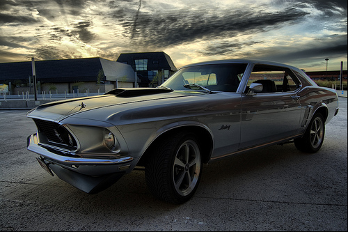  フリー画像| 自動車| フォード/Ford| フォード マスタング| Ford Mustang 1969 Coupe| HDR画像| アメ車| 